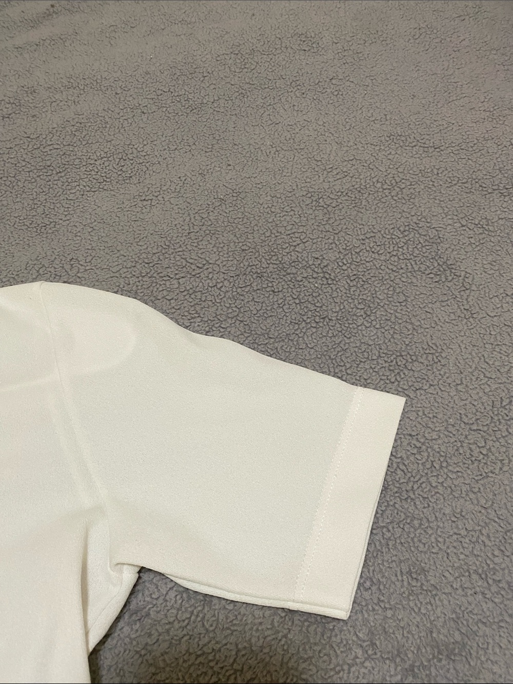 Celine White Scoop Neck Tee with Black Trim and Logo - Picture 5 of 11